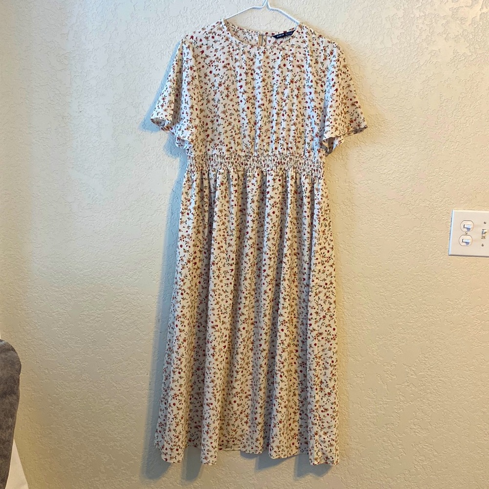 Shein floral nursing dress